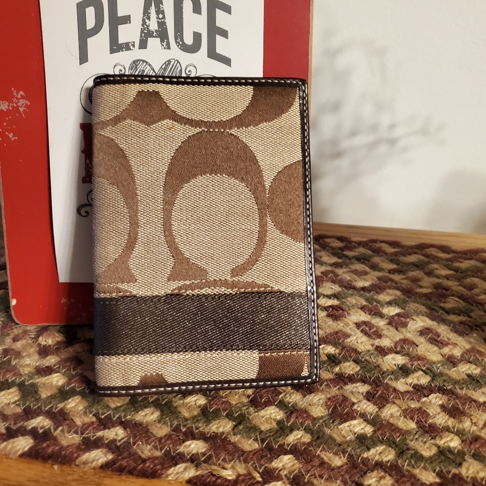Coach passport holder